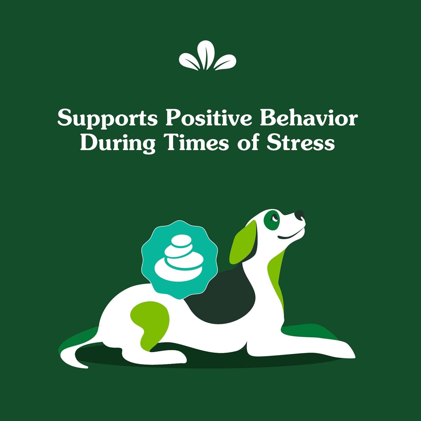Greenies Supplements Calming Chews for Dogs Chicken Flavor, Dog Calming Chews, 7.3 Oz. Container of 40 Count