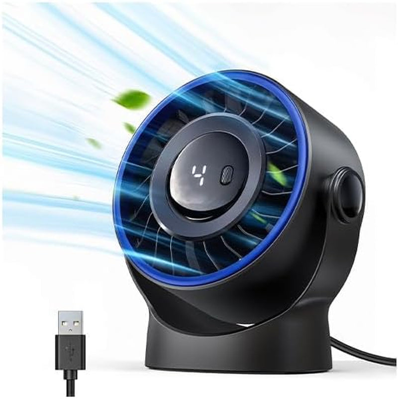 SWEETFULL USB Small Desk Fan - 5 Inch Mini Personal Desktop Fan
