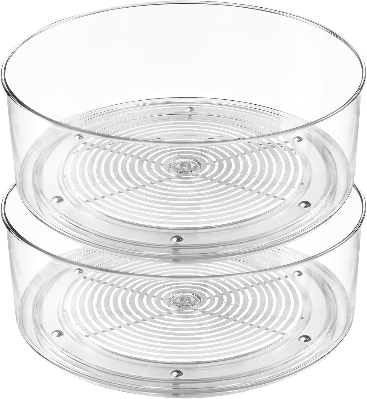 Lazy Susan Organizer, 2Pcs 360 Degree Rotating Turntable Organizer