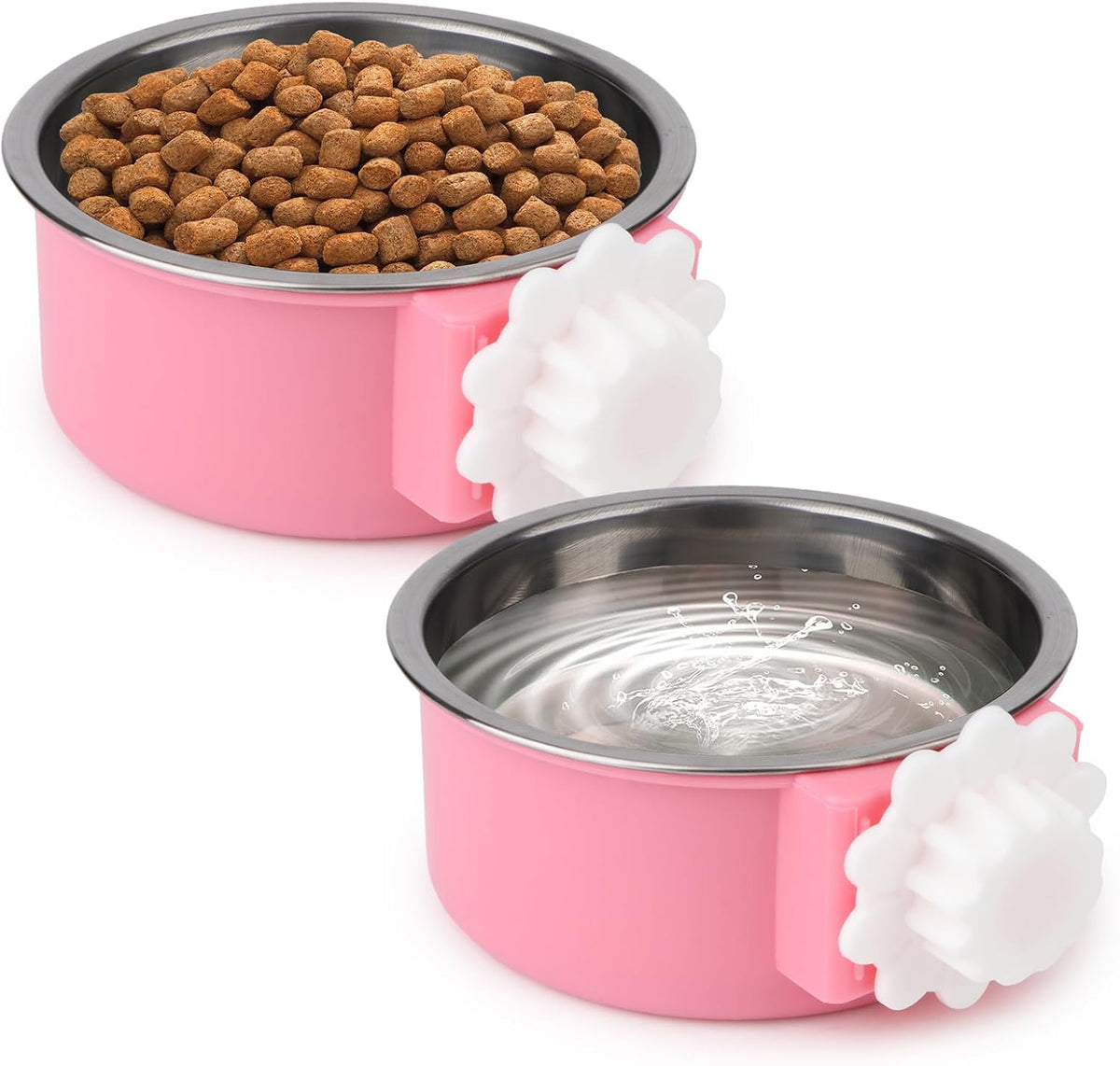 Hypeety Dog Crate Water Bowl No Spill Hanging Attachable Bowls for Kennel
