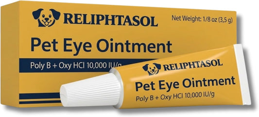 Pet Eye Cream – Vet-Formulated Dog Eye Infection Treatment, Pink Eye Relief, Conjunctivitis Relief, Dry Eyes & Red Eye, Tear Stain Remover for Dogs, Cats, Cattle, Sheep, Horses – 1 Tube