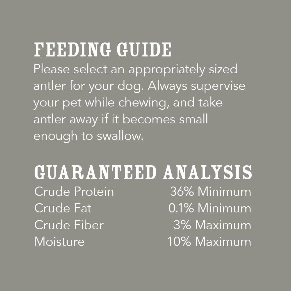 Amazon Brand - Wag Elk Antler - Whole - Long Lasting for Aggressive Chewers - X-Large 9.5-10.5 Inches (Best for Dogs over 45 Lbs)