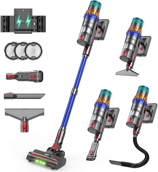 Cordless Vacuum Cleaner for Home, 650W 60Kpa 75Min Stick Vacuum Cleaner