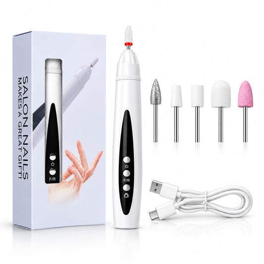 Rechargeable Nail Drill, Cordless Electric Nail File Grinder