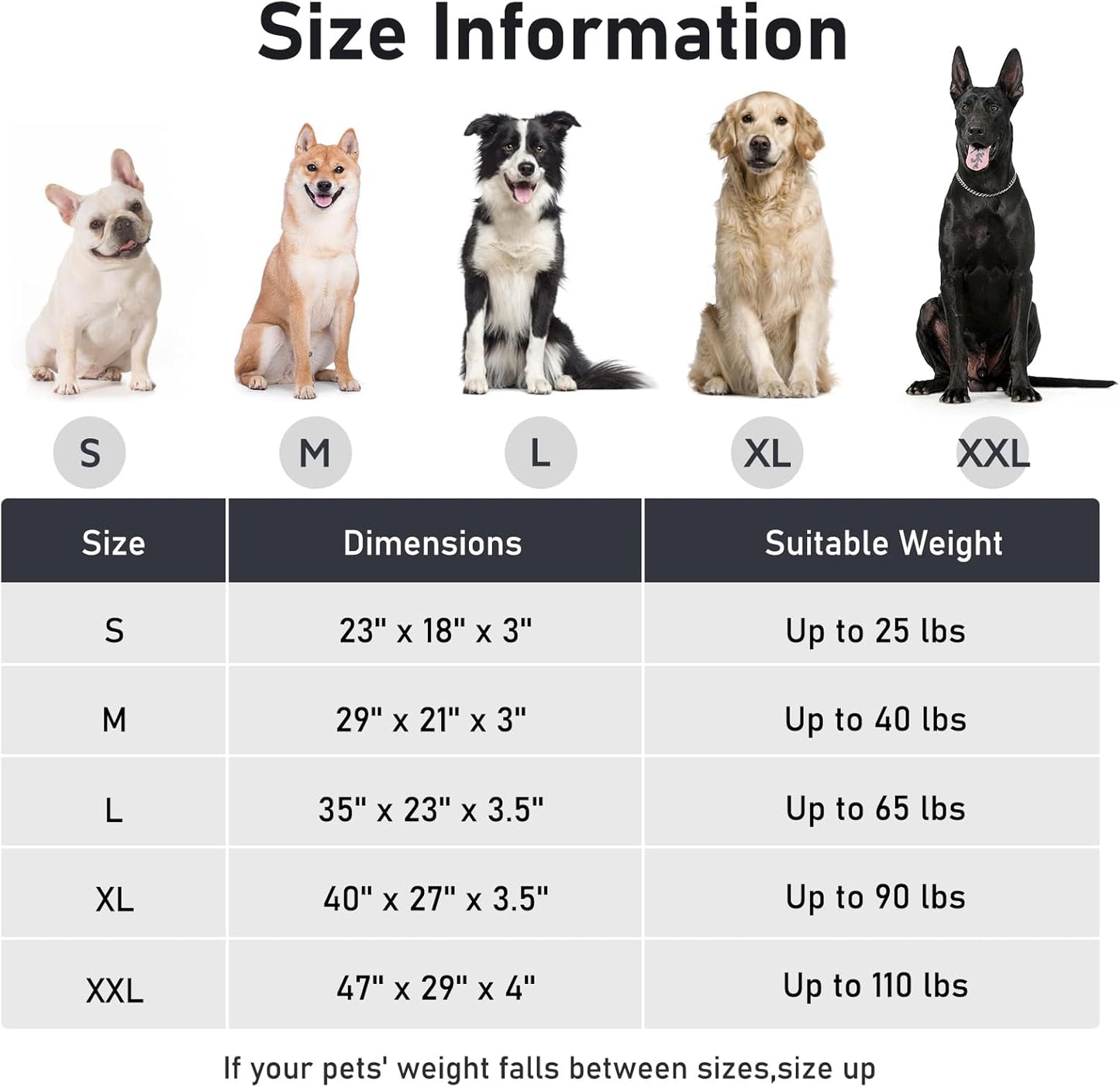 FURTIME Washable Dog Bed Large Sized Dogs, Deluxe Dog Crate Beds Comfy Fluffy Kennel Pad Anti-Slip Pet Sleeping Mat, Machine Washable Dogs Pillow, 35"X23"X3.5", Gray