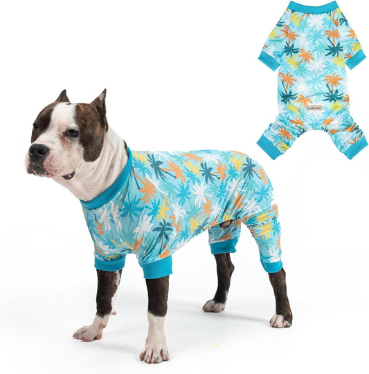 Dog Sun Shirt UV Protection Cooling Vest, Quick-Dry Breathable Summer Clothes Jumpsuit Lightweight Pet Pajamas Outdoor Dirt-Resistant Shedding Control Onesie for Small Medium Large Dogs