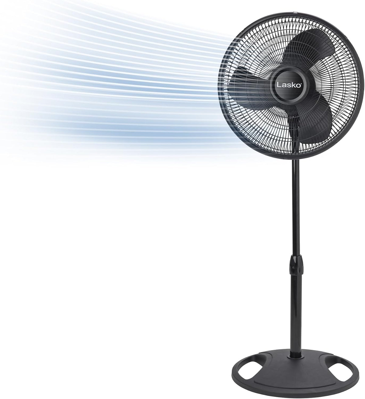 Lasko Oscillating Standing Pedestal Fan - 16” - 2521 - Black
