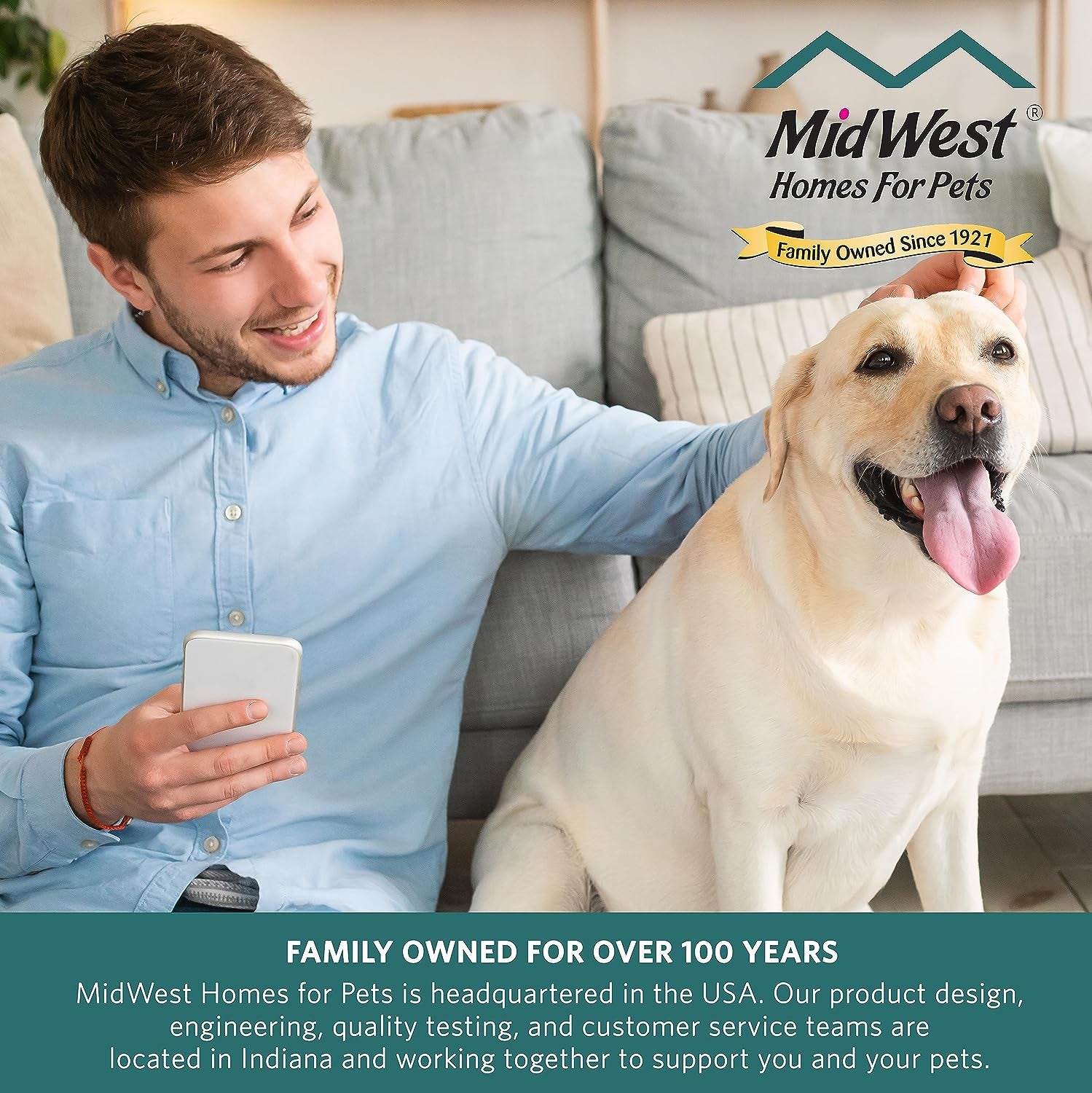 Midwest Homes for Pets Double Door 30-Inch Dog Crate Kit, Bundle Includes a Two-Door Cage, Matching Gray Bed and Crate Cover, for Medium-Sized Breeds