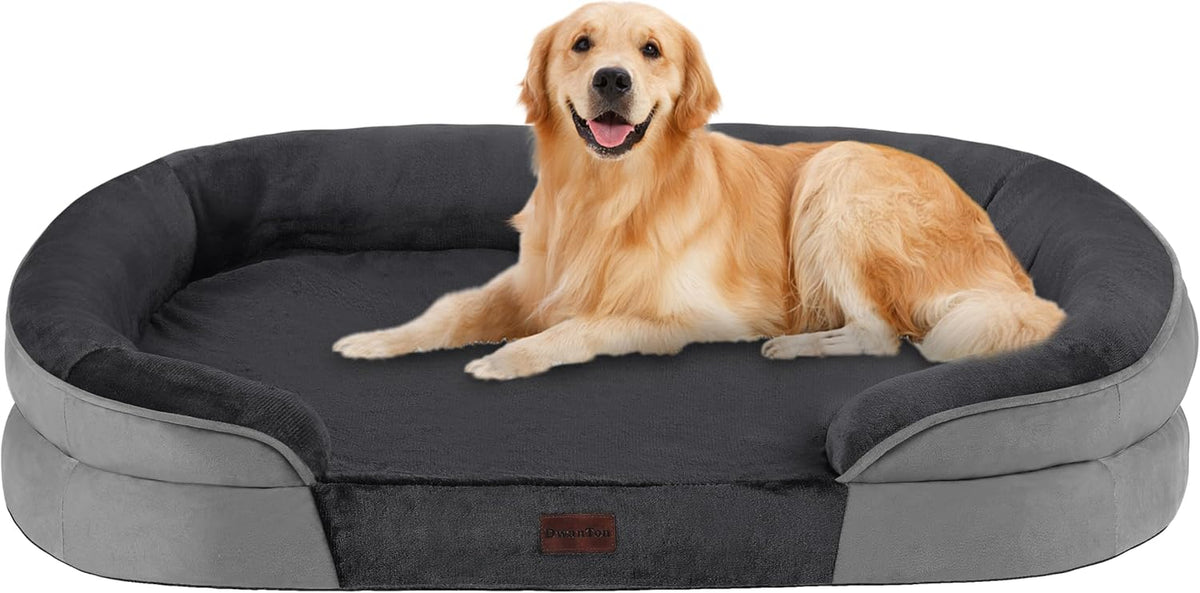 Dwanton Orthopedic Waterproof Large Dog Bed Sofa, Gel Memory Foam, 42"