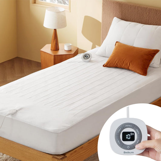 Bedsure Heated Mattress Pad Full, Fast Heating Electric Bed Warmer 54"X75"