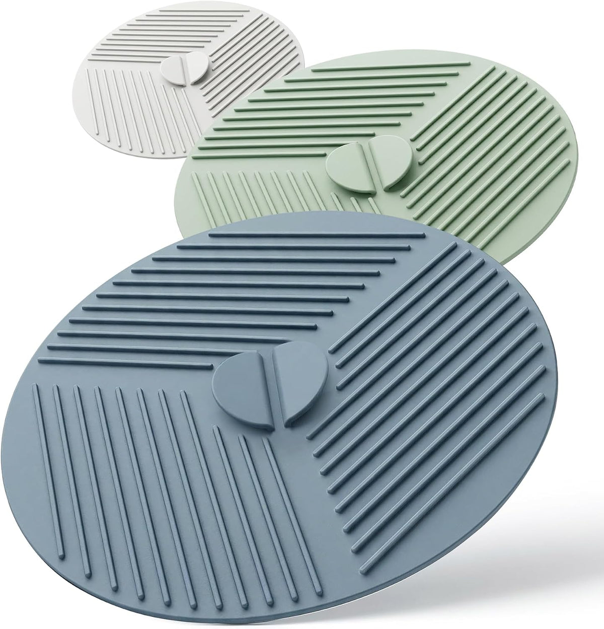 Microwave Splatter Cover, Silicone Lids for Bowls for Kitchen, 3Pcs 6/8/10"
