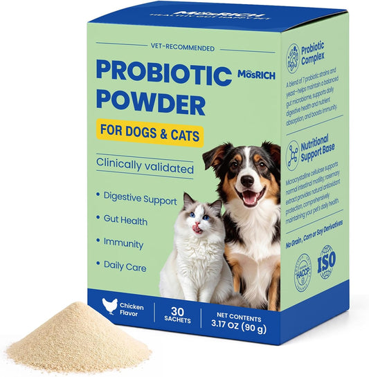 Probiotic for Dogs & Cats Powder–Gut Health 36 Billion CFU 30 Packets