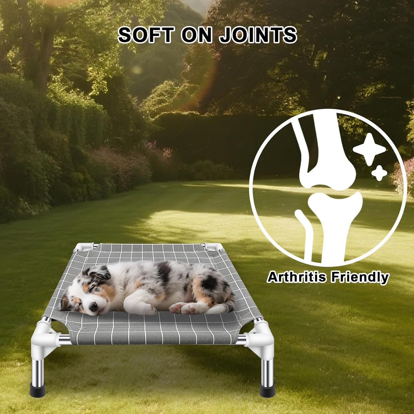Elevated Pet Bed Dog Cot- Pet Bed for Small Dogs | Raised Dog Bed for Indoor and Outdoor Use for Small Pets