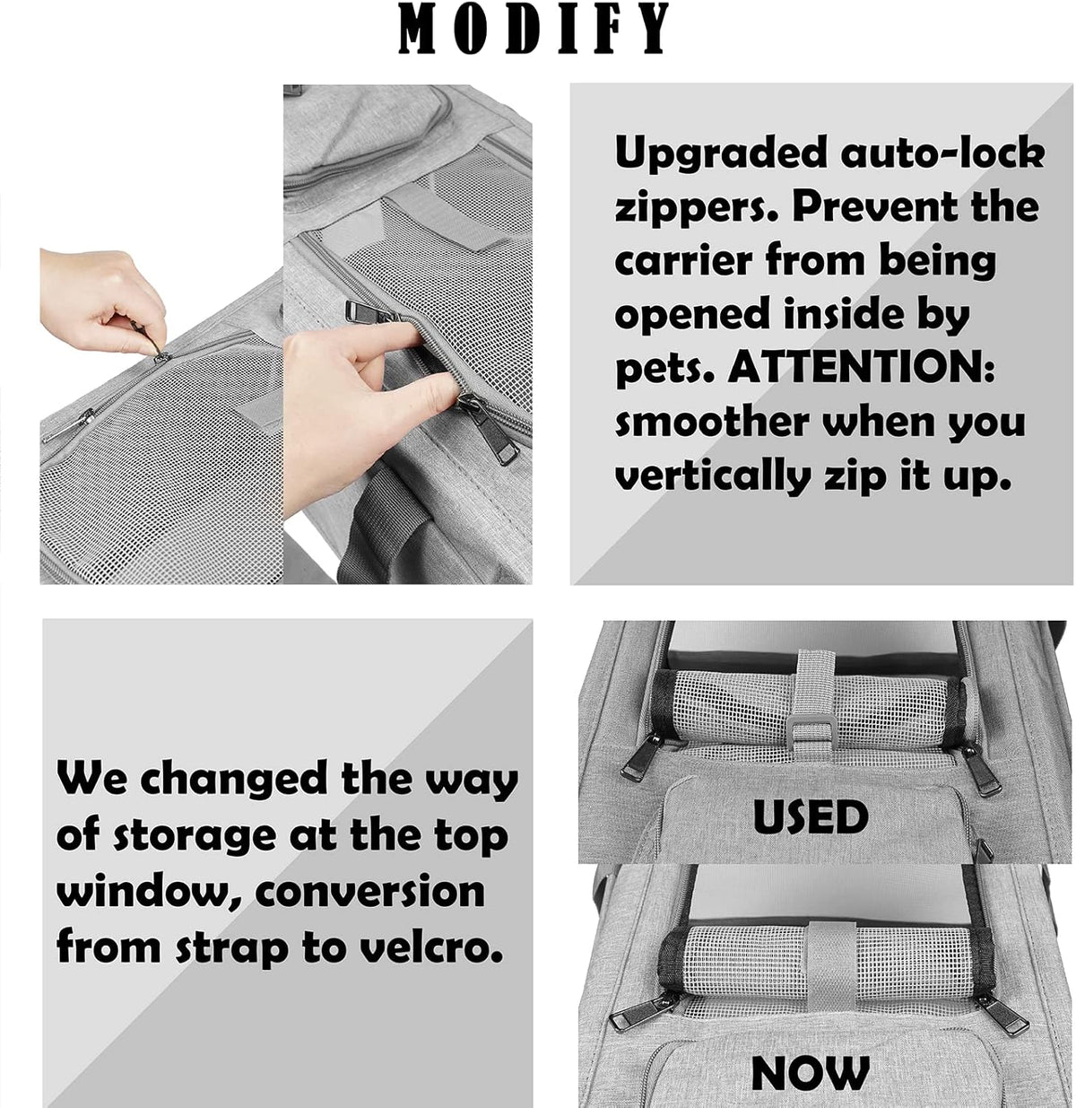 GAPZER Pet Carrier for Large Cats up to 20Lbs Soft-Sided Privacy Protection