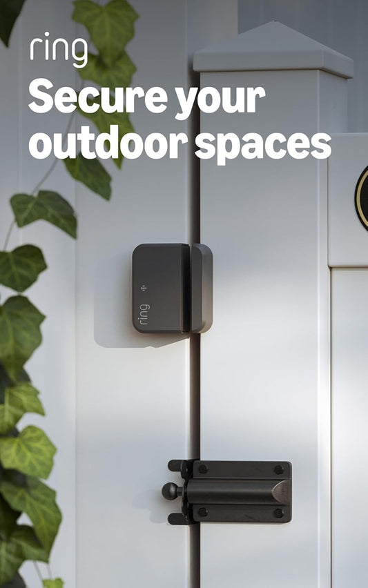 Ring outside Door Sensor, Monitor Gates, Garages & Sheds, Weather-Resistant, Instant Alerts, No Base Station Needed, Professional Monitoring (Sold Separately)