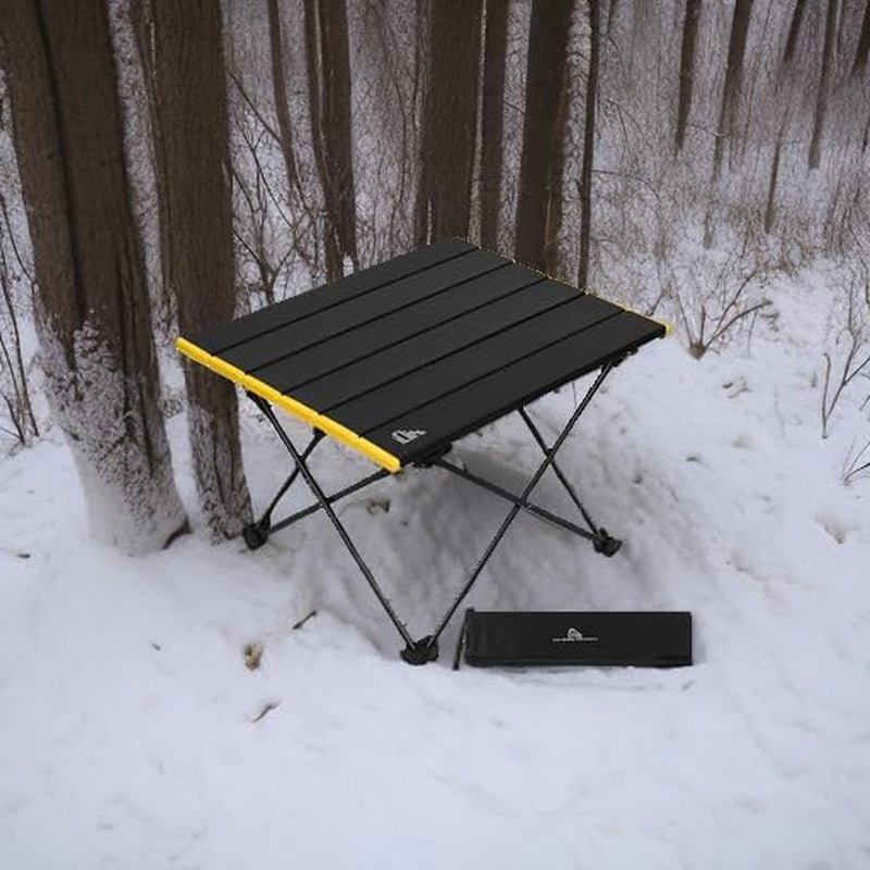 Iclimb Ultralight Compact Camping Folding Table (Black - S)