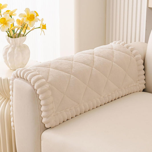 Smiry Non Slip Couch Cover for Dogs, Fuzzy Plush Pet Sofa Protector