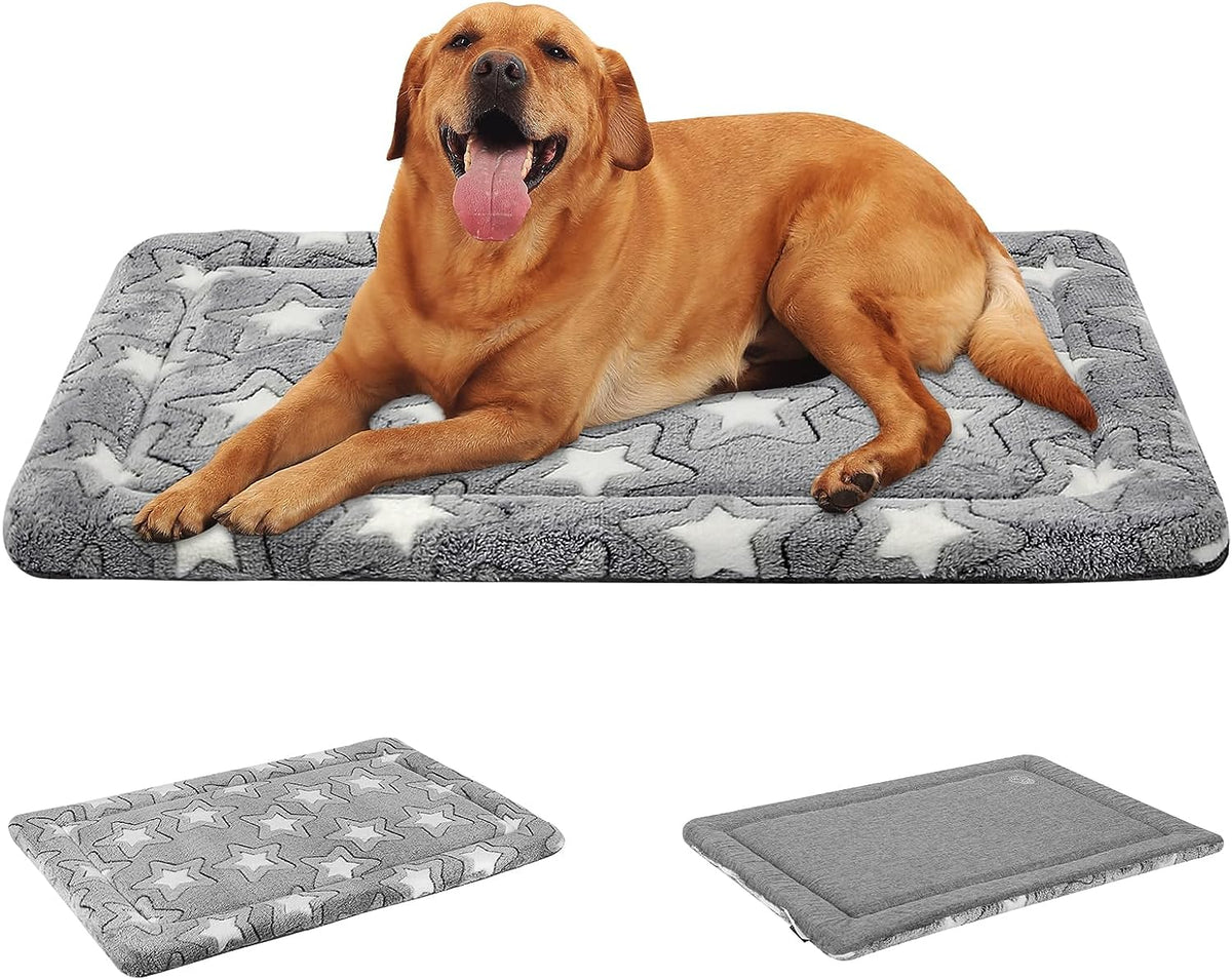 EMPSIGN Dog Crate Pad for 42"X28" Dog Crate, Star Pattern/Grey
