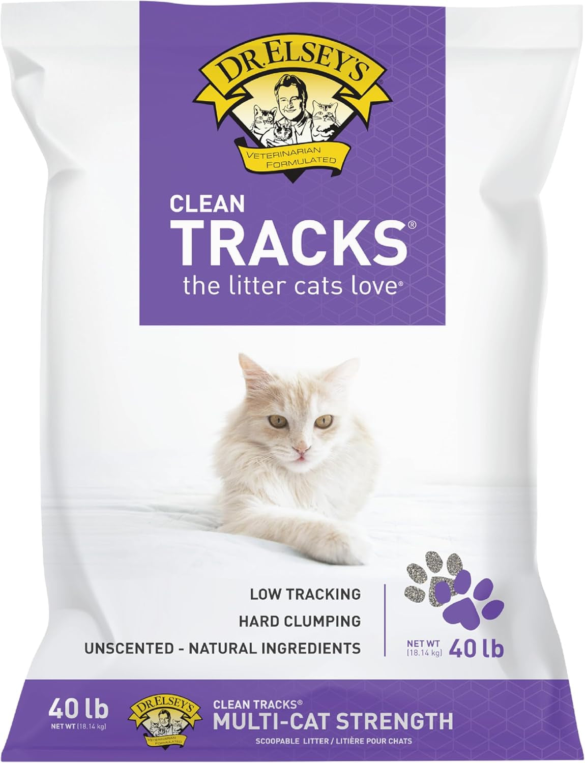 Dr. Elsey'S® Clean Tracks Clumping Clay Cat Litter 40 Lb. Bag