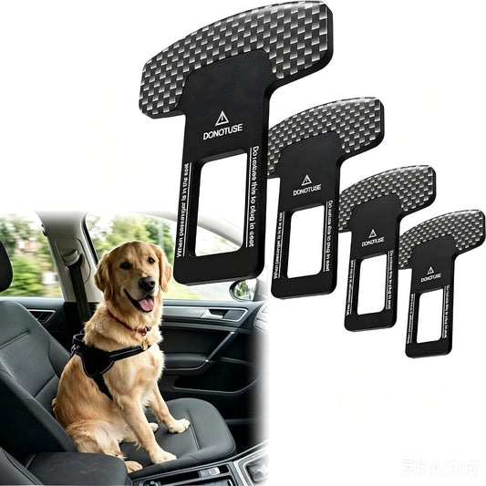 Dog Belt for Cars, Adjustable Seat Nylon Pet Safety Leash with Stainless Steel Clips for Dogs, Cats Travel Harness， 4Pack