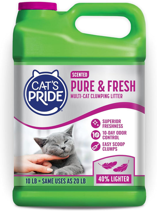 Cat'S Pride Pure & Fresh Scented Clumping Litter 10Lb