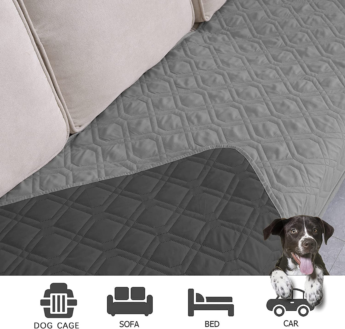 Ameritex Waterproof Dog Bed Blankets Cover for Bed Couch Sofa Reversible