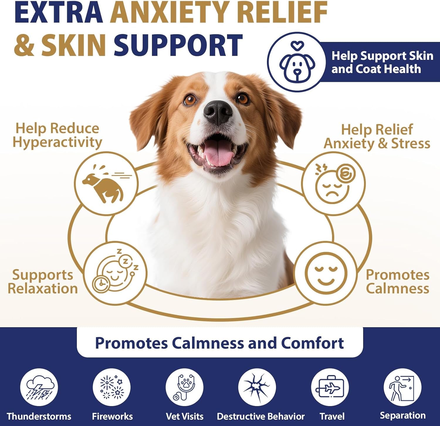 Hip and Joint Supplement for Dogs 200 Dog Calming Chews with Glucosamine, Chondroitin, Msm, Omega3, Melatonin for Senior Dogs Anxiety Pain Relief anti Inflammatory Small/Medium/Large Dog -Chicken