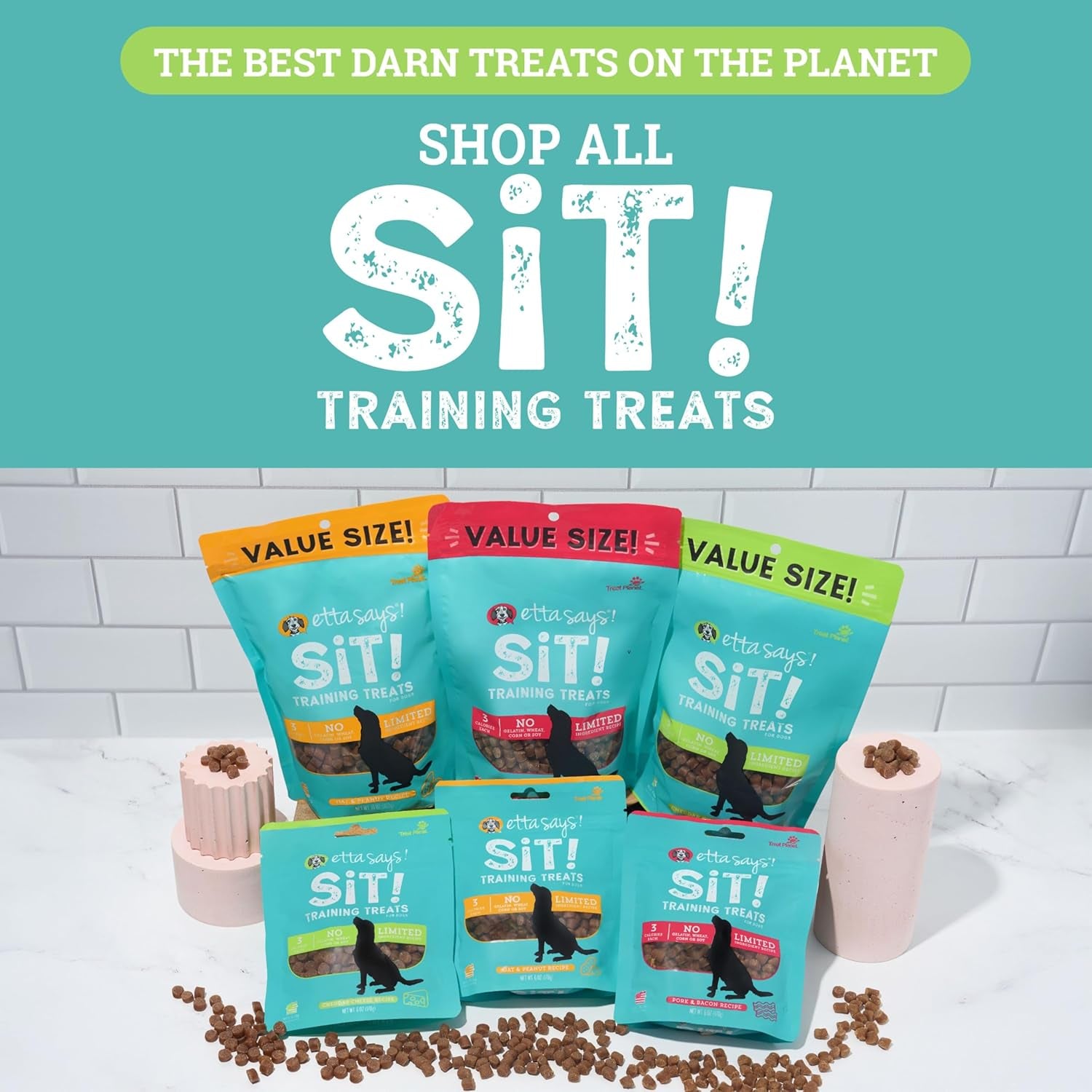 Etta Says! Training Treats - All Natural Cheese Soft Treats for Dogs - Made in the USA (16 Oz Pack of 1)