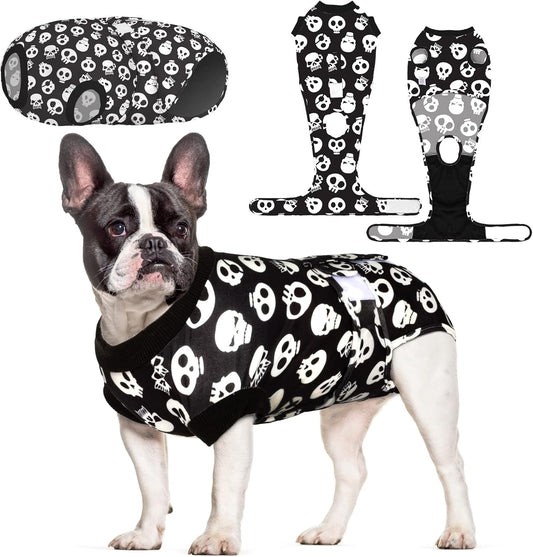 Cutebone Dog Surgery Recovery Suit Cat Surgical Onesie Female Body Suits Male Prevent Pet from Licking Wounds SSF05L
