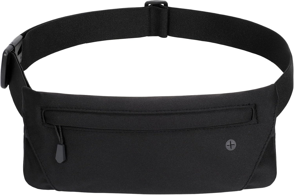 WHIPPY Slim Running Belt Fanny Pack for Women Men Elastic Runners Belt Waist Pouch Chest Bag Phone Holder Waist Pack for Running Hiking