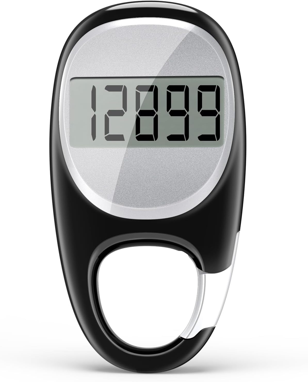 Simple Pedometer for Walking, Accurate Step Counter with Carabiner