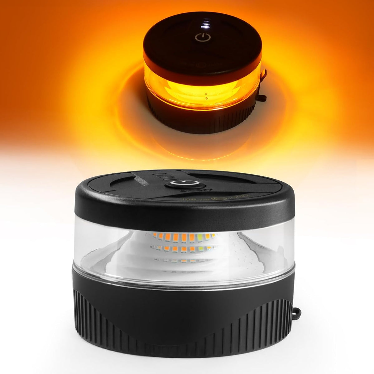Agrieyes W56B Amber LED Beacon Lights, Magnetic Base Strobe Lights