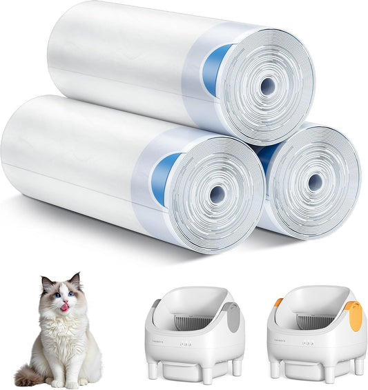 Thereye Automatic Cat Litter Box Bags for SC06, Large Size, Leak-Proof