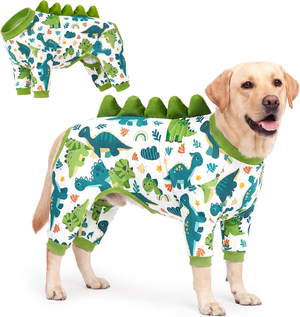 Dinosaur Dog Pajamas for Medium Large Breeds, Dog Recovery Suit,5Xl