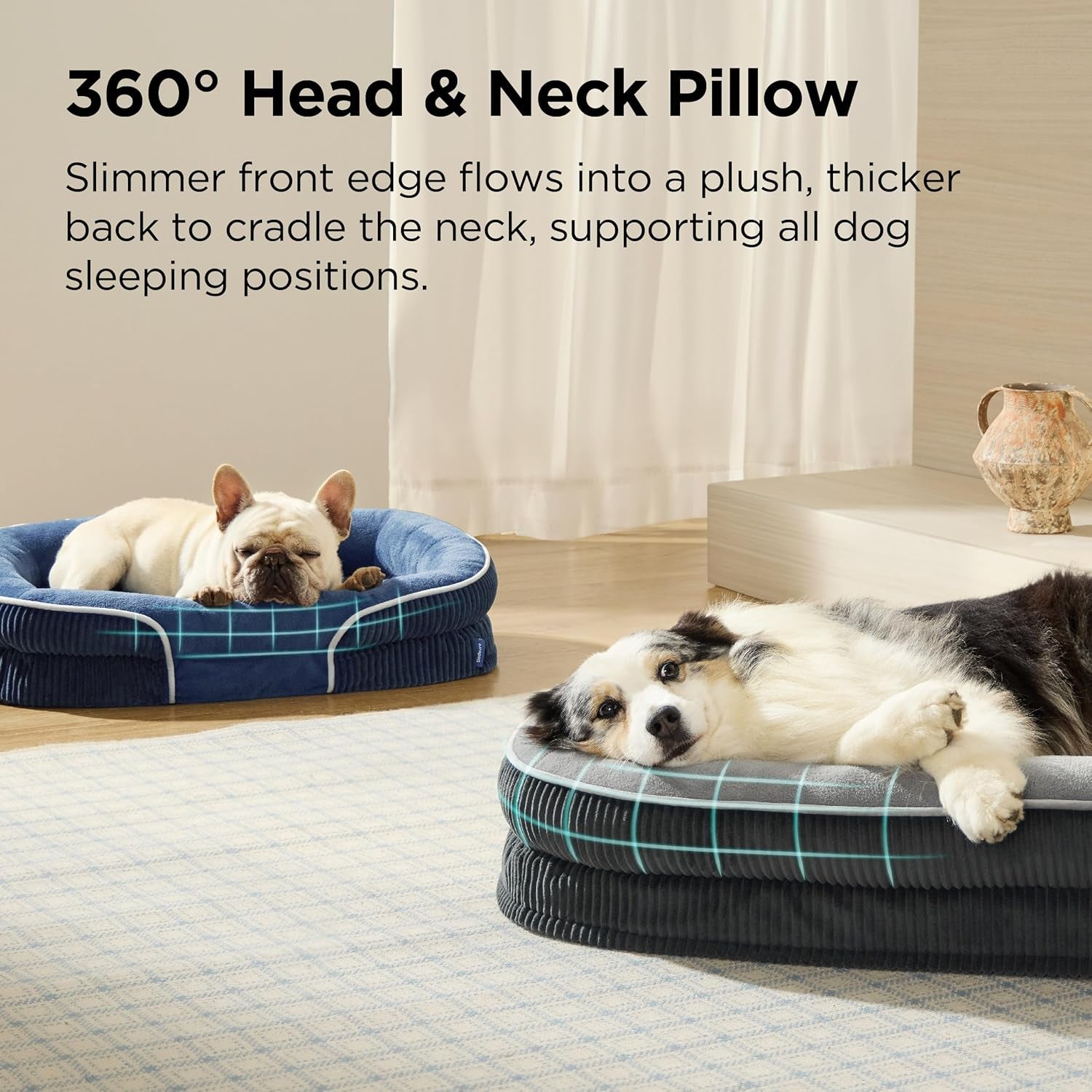 Bedsure Orthopedic Dog Beds Large Sized Dog & Dog Bed