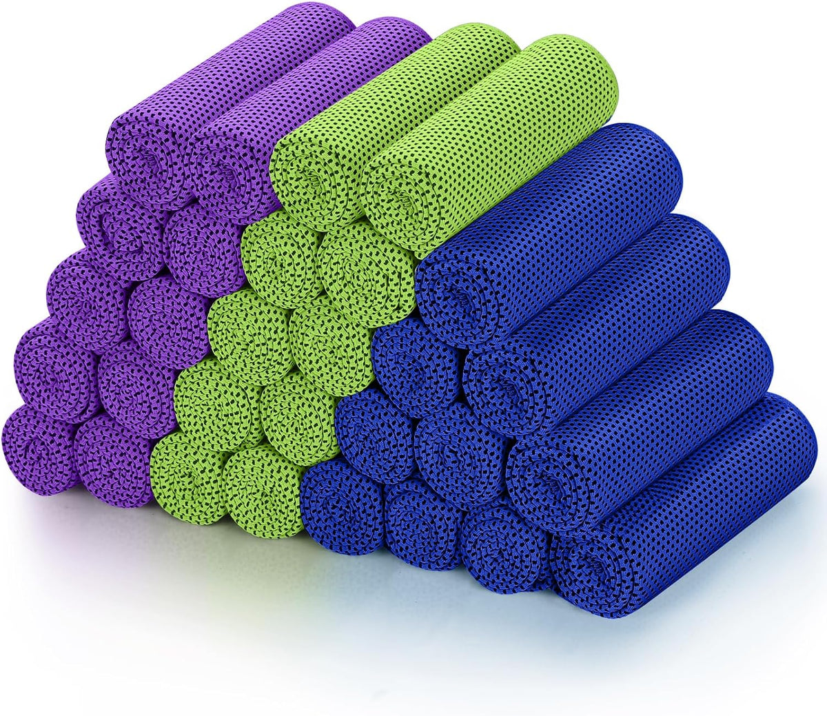 Cooling Towels (40"X 12", Pack of 30) for Neck and Face Hot Weather