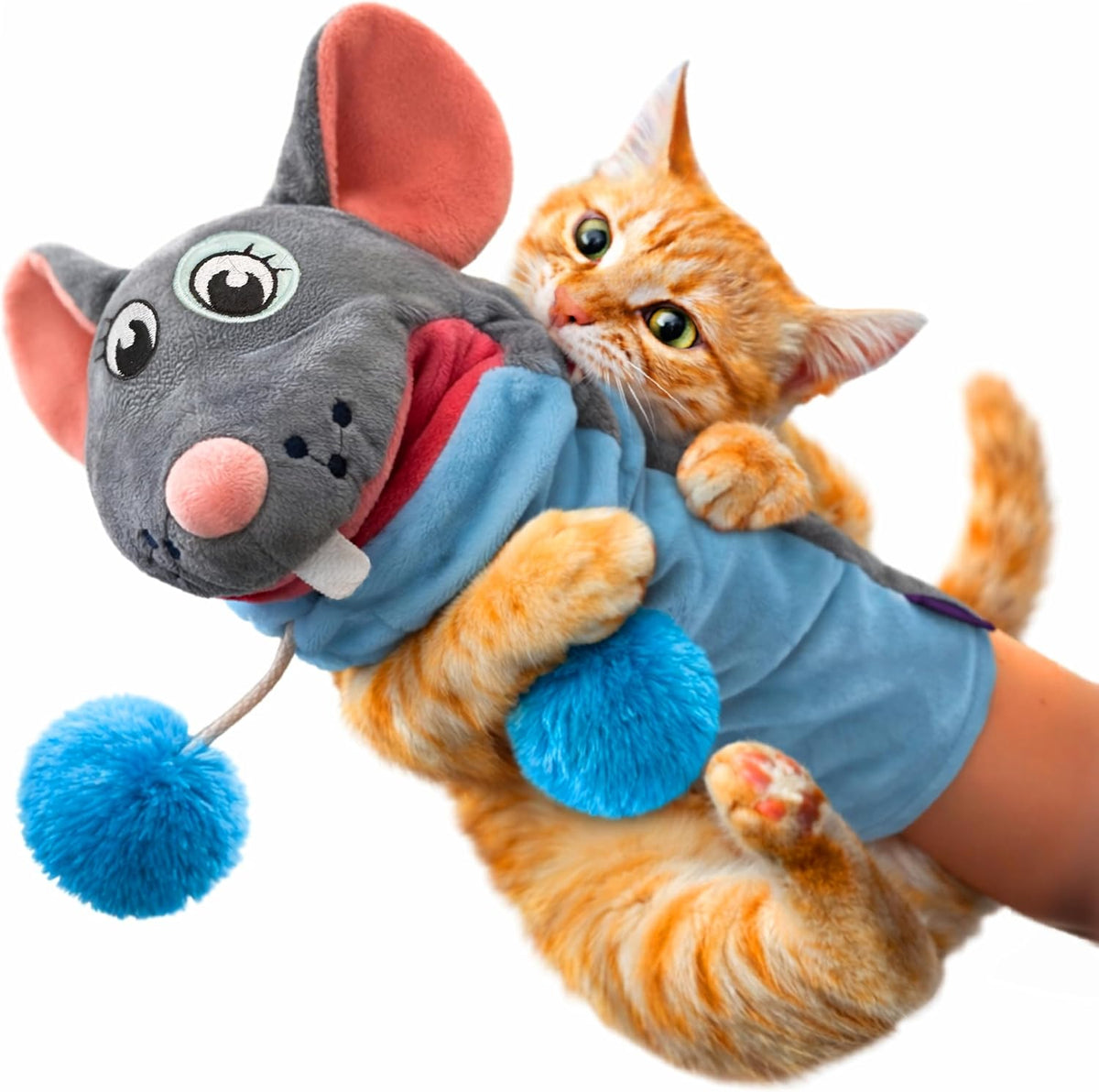 Meow Mitt Wearable Cat Wrestling Glove Puppet - Mouse
