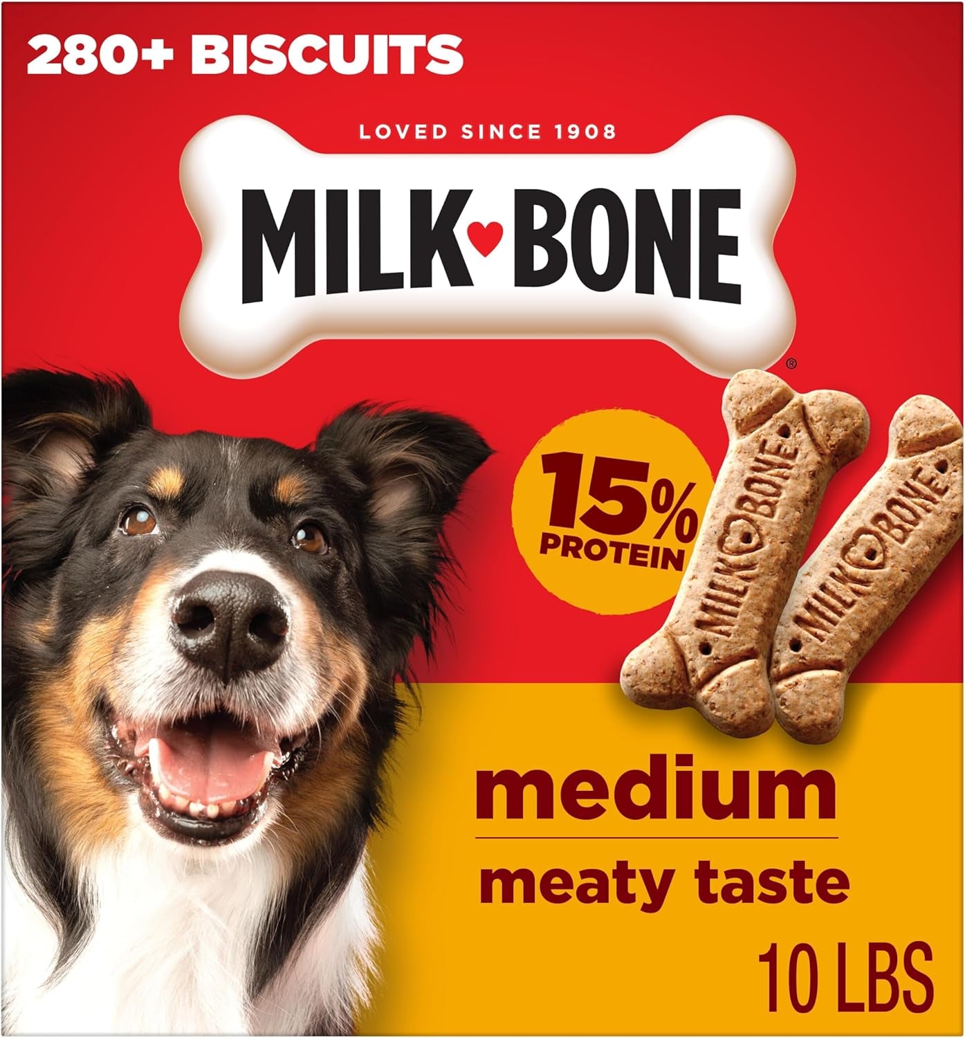Milk-Bone Original Dog Treats Biscuits for Medium Dogs, 10 Pound