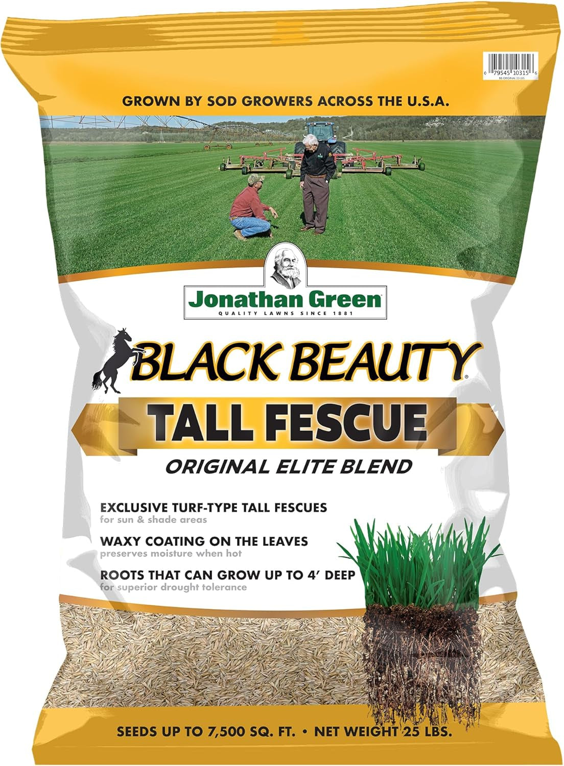 Jonathan Green Black Beauty Tall Fescue Grass Seed Blend - 25 Lb