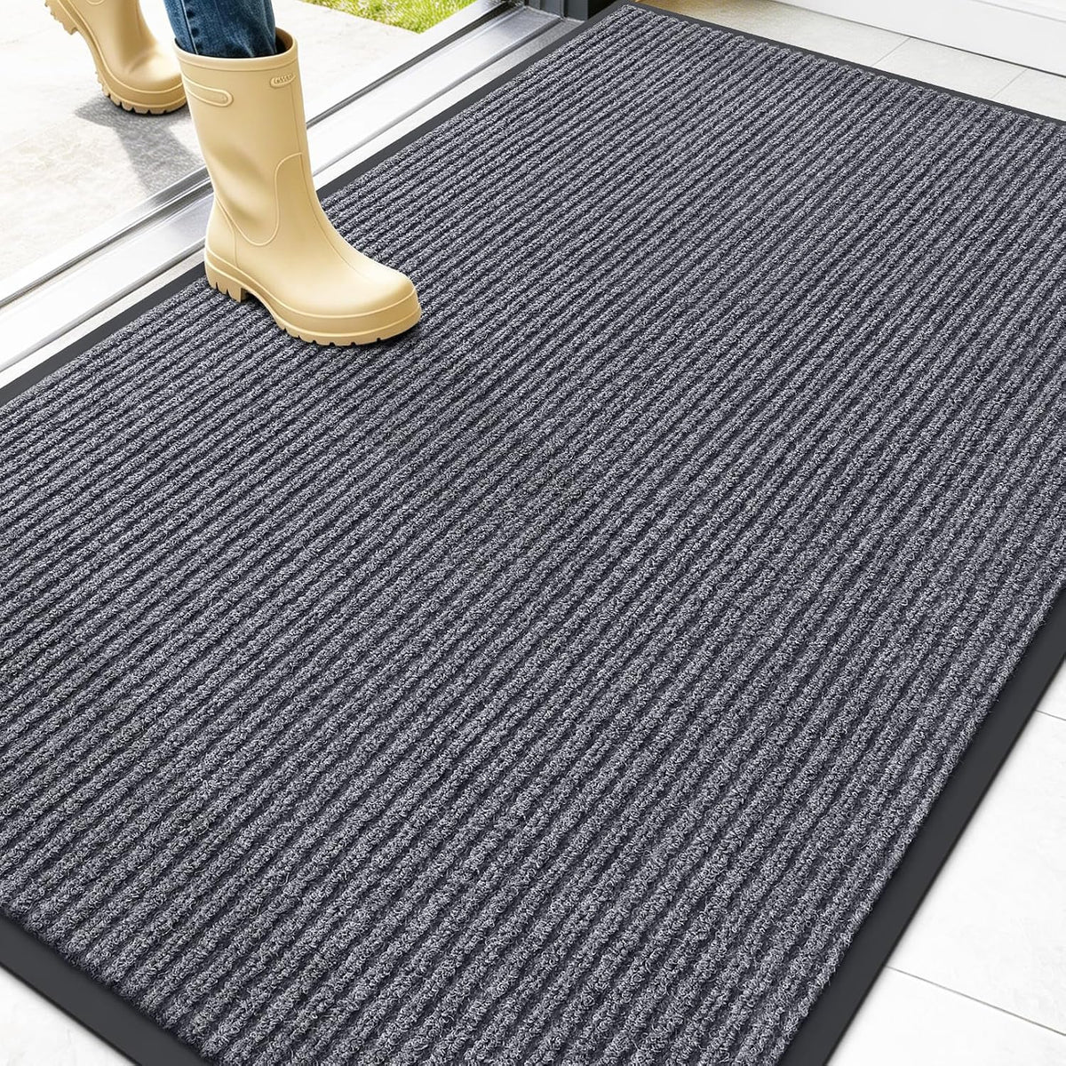 OLANLY Front Door Mat 47X32, Waterproof Heavy-Duty Indoor Outdoor Doormat