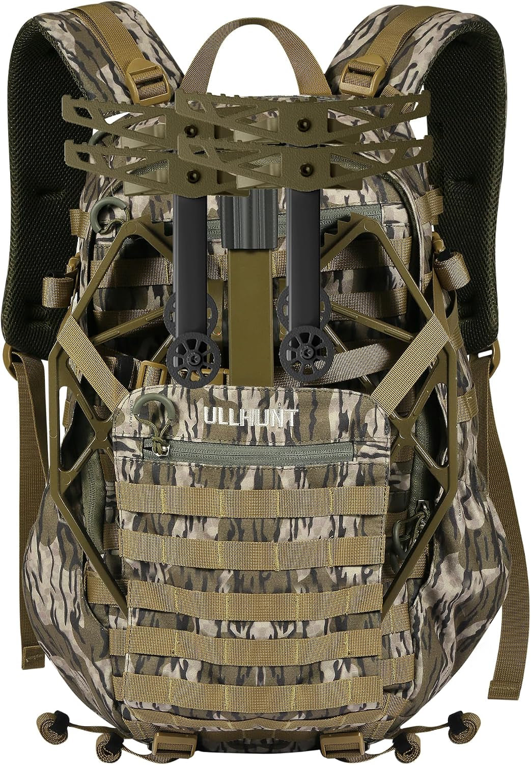 UIIHUNT Saddle Hunting Backpack, Quiet Daypack for Hunting Sticks and Platform, Modular Design with Removable Waist Belt, Compression Panel & Hydration Port, Ideal for Mobile Saddle Hunters