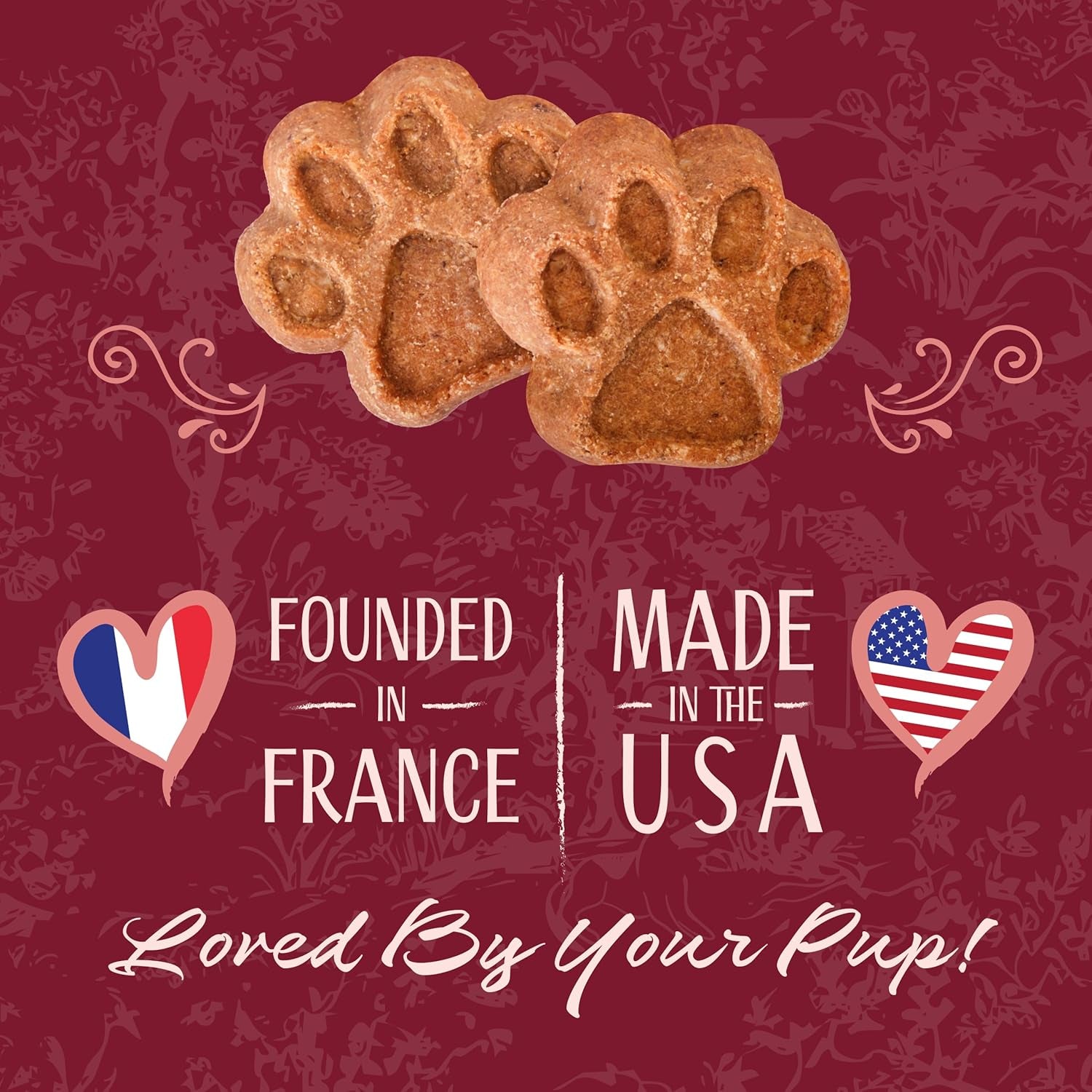 L'Artisan Canine Barkerie Biscuits | Crunchy Dog Treats | French Recipes | Made in the USA | 8Oz (Salmon)