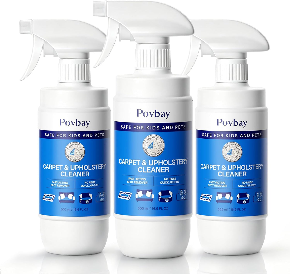 Carpet & Upholstery Cleaner Spray, No-Rinse Stain & Spot Remover