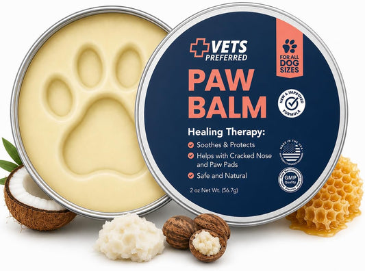 Dog Paw Balm & Nose Balm - Protects, Heals & Moisturizes, 2 Oz