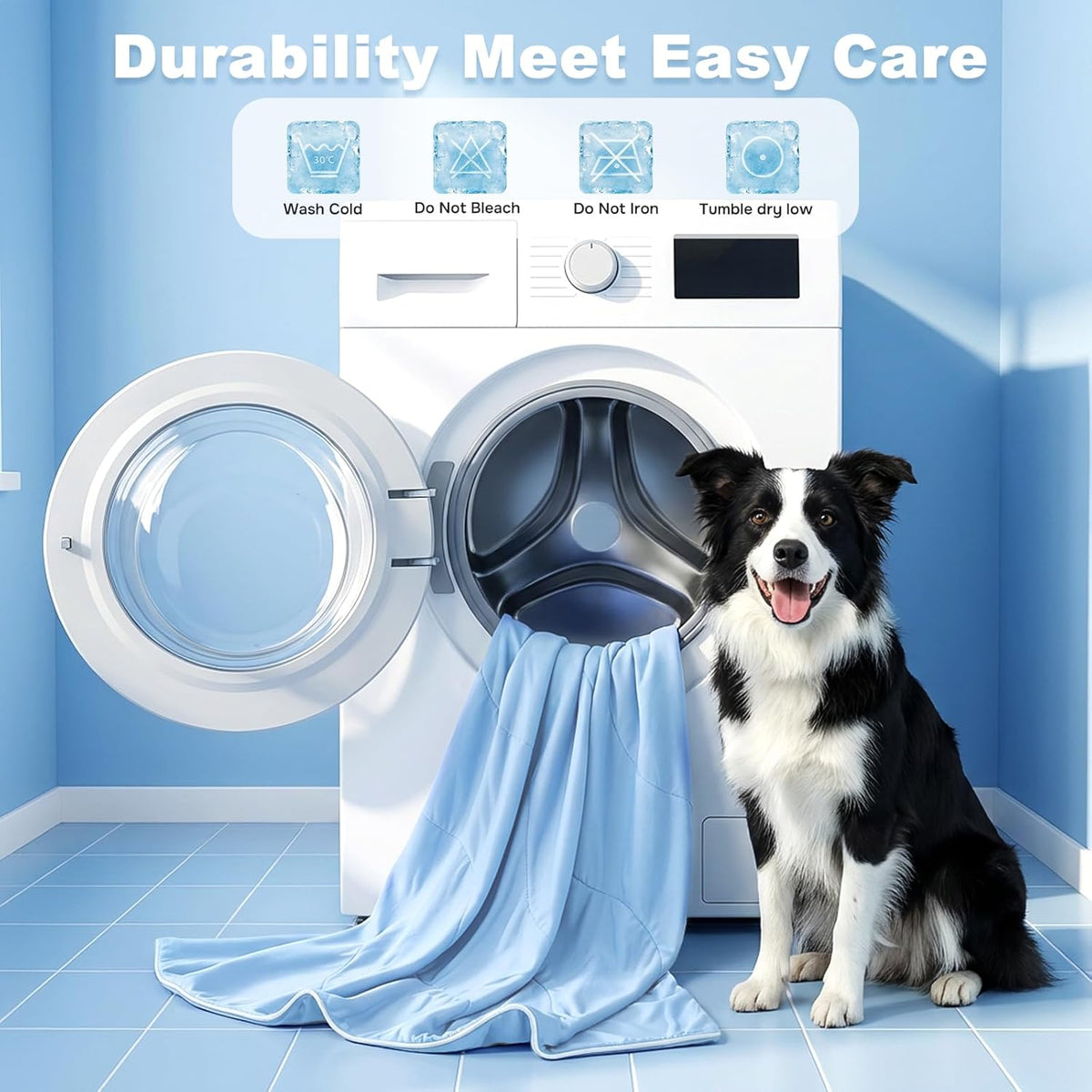 ZOMISIA Breathable Cooling Blanket for Dog, Premium Pet Cooling Mat 30"X40"