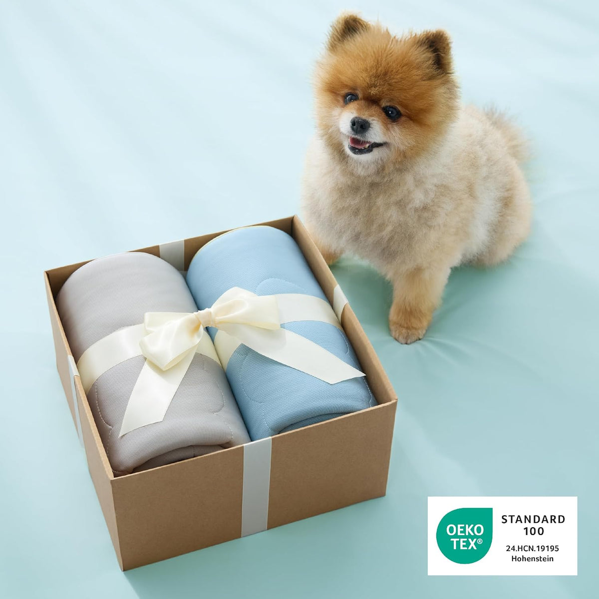 LE SURE Apexcloud™ Premium Cooling Blankets for Large Dogs Q-Max>0.4,40X50