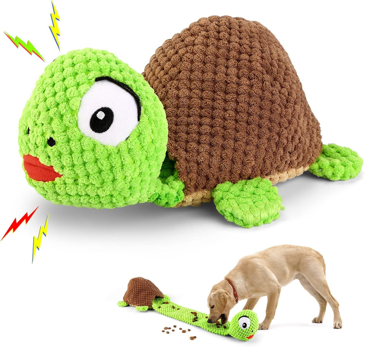 Letsmeet Dog Squeak Toys Dogs Enrichment Treat Dispensing Puzzle Toys Interactive Dog Toys for Large Medium Small Dogs