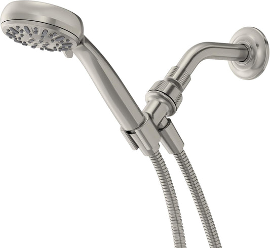 Moen 6-Function Handheld Shower Head with Hose, Detachable Hand Shower, Spot Resist Brushed Nickel, 280H1SRN
