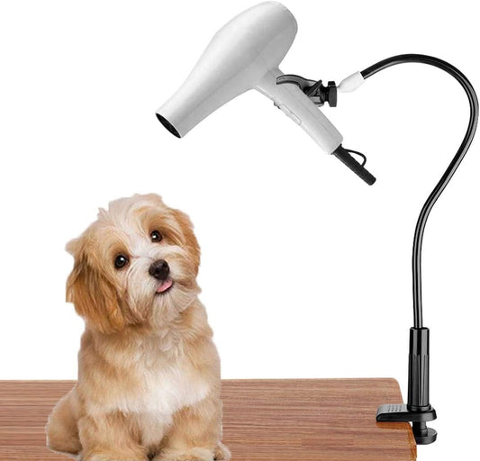 LUEXBOX Dog Pet Grooming Table Hair Dryer Stand Holder, Black