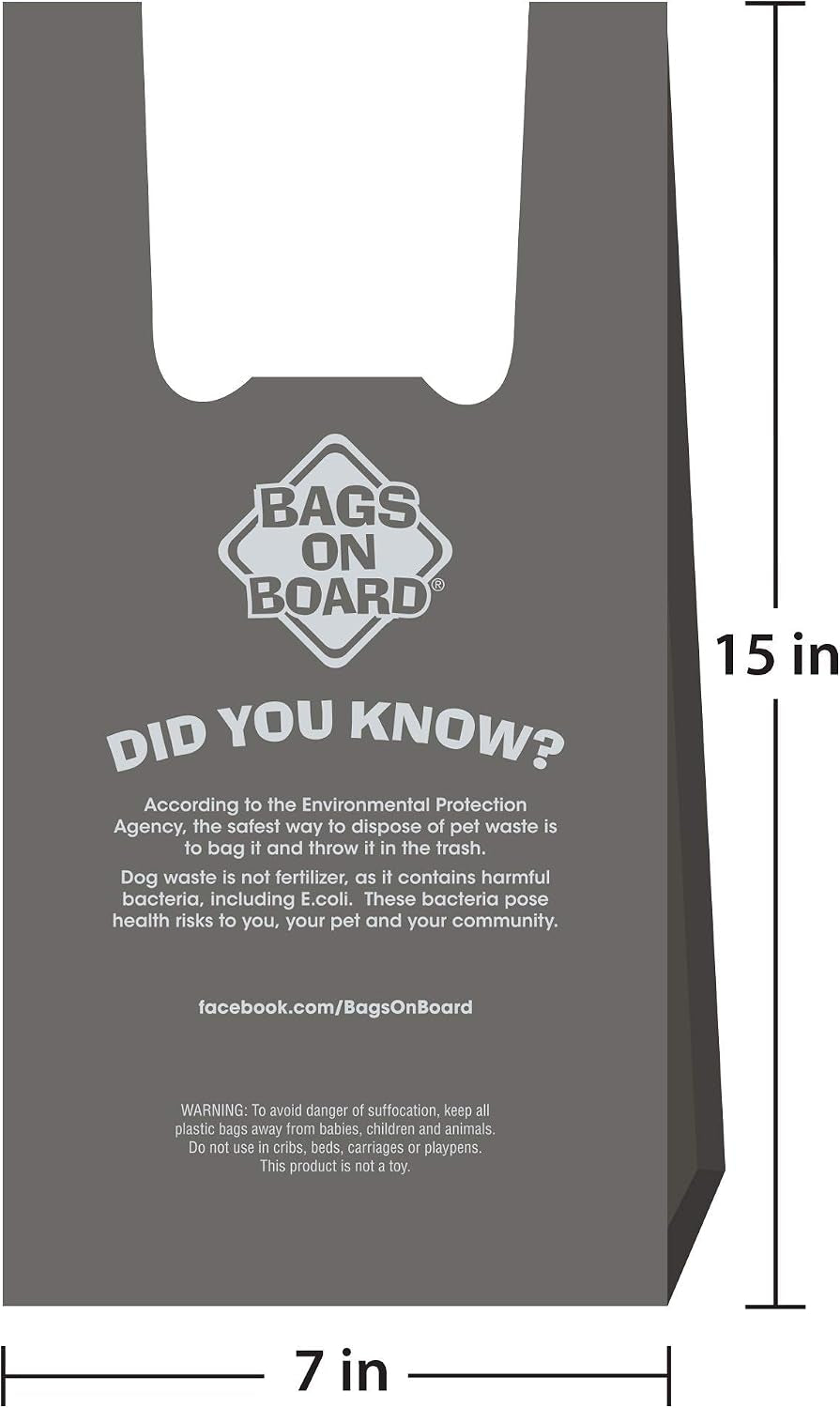 Bags on Board Dog Poop Bags with Easy Tie Handles, Drawer Pack, 200 Count | Extra Thick Waste Pickup Bags, Easy Tie Handles, Easy Dispensing Drawer Pack, Strong Leak Proof Design, 200 Count